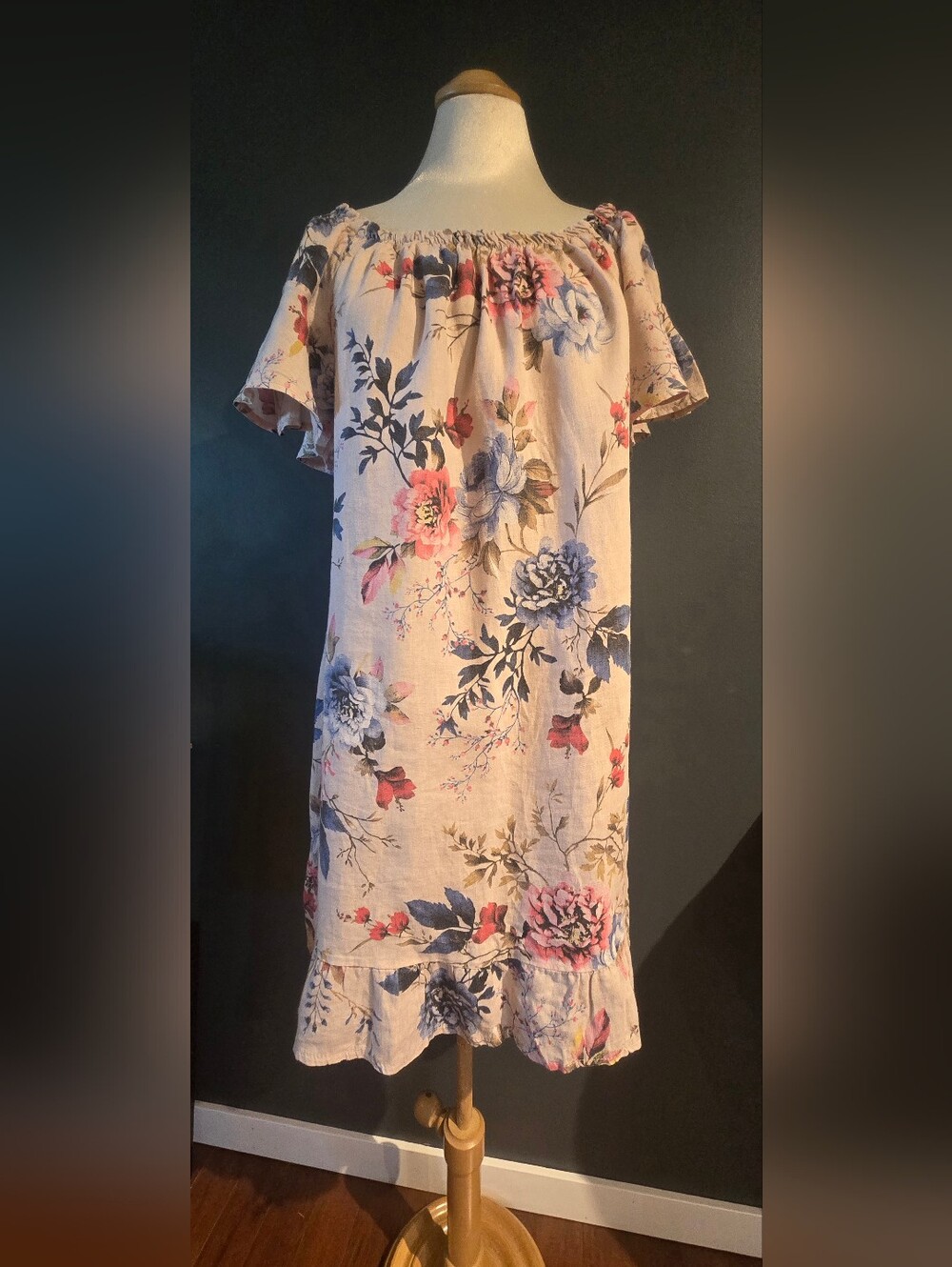LINEN💫Floral Dress Med